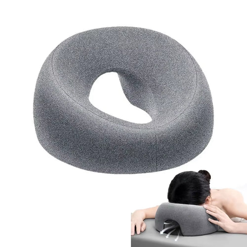 Ergonomics Lying down Pillow Memory Foam Breathable Head Rest Support Pillow Body Massage Face Rest Pillow for Beauty Salon