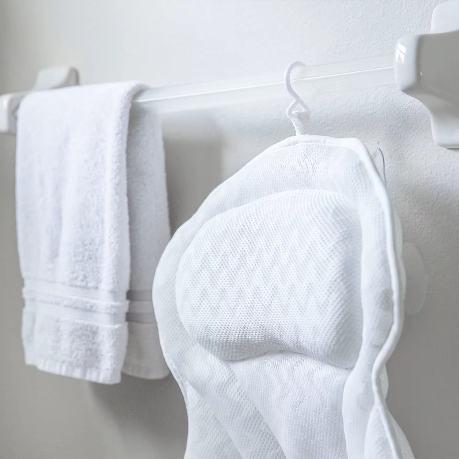 Bathtub Pillow Home Hotel Bath Pillow 4D Gray White Butterfly Bathtub Pillow Suction Cup Bathtub Pillow